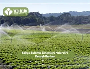 Bahçe Sulama Sistemleri Nelerdir? Detaylı Rehber