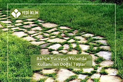 Bahçe Yürüyüş Yolunda Kullanılan Doğal Taşlar