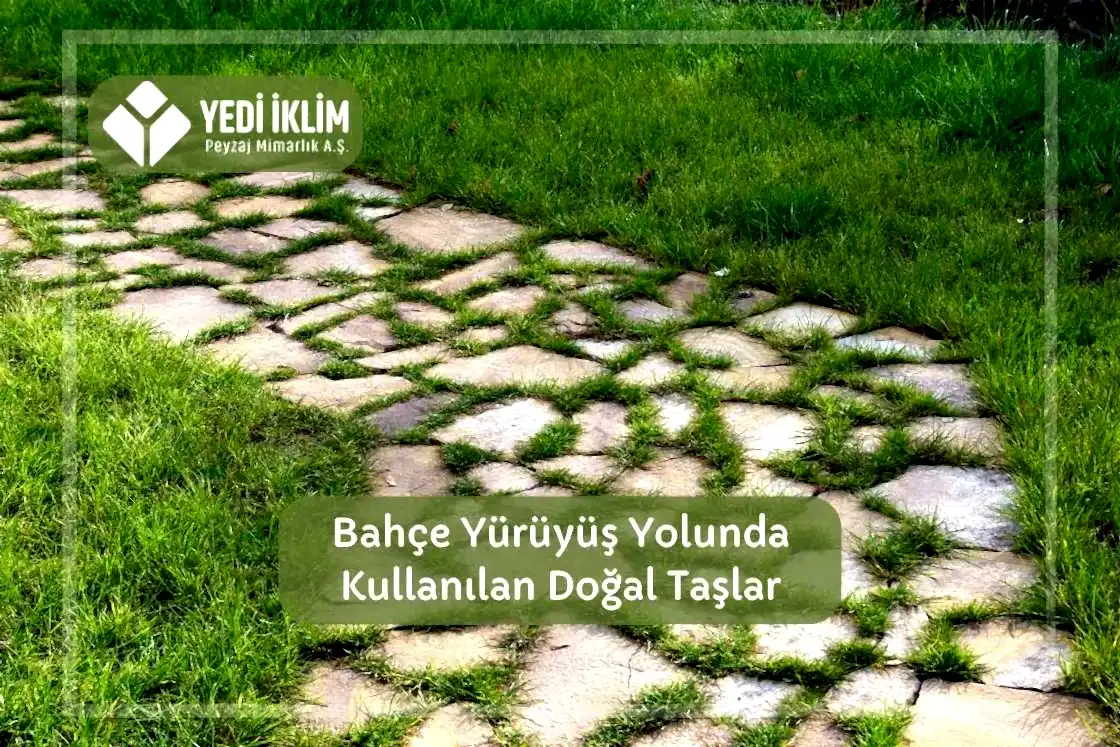 Bahçe Yürüyüş Yolunda Kullanılan Doğal Taşlar